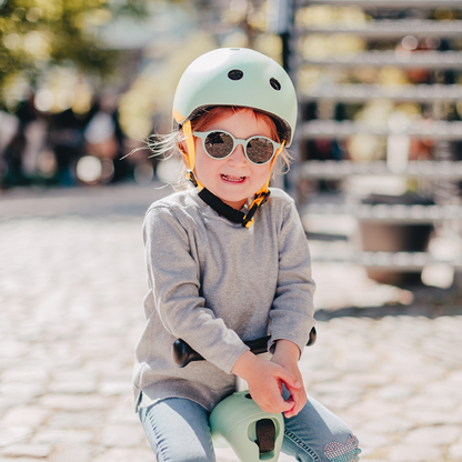 Scoot and Ride - Casco - tg. XXS-S - luce posteriore e chiusura magnetica - cenere Ash