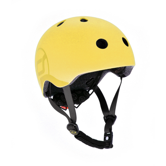 Scoot and Ride - Casco - tg. S-M - luce posteriore e chiusura magnetica - giallo lemon