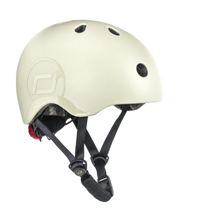 Scoot and Ride - Casco - tg. S-M - luce posteriore e chiusura magnetica - cenere Ash
