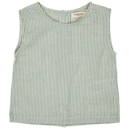 Pigeon - Top - riga sottile - verde