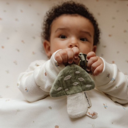 Little Dutch - Lenzuolo angoli in cotone 70x140 - Forest Friends bianco