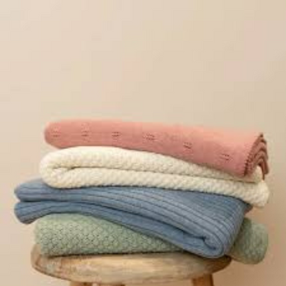 Little Dutch - Coperta Tricot 70x100 - Panna
