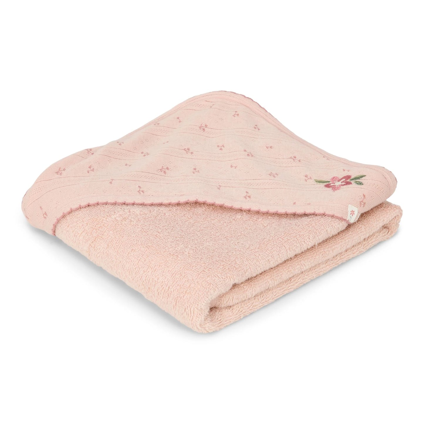 Little Dutch - Telo-accappatoio con cappuccio - ricamato - Pure Blossom
