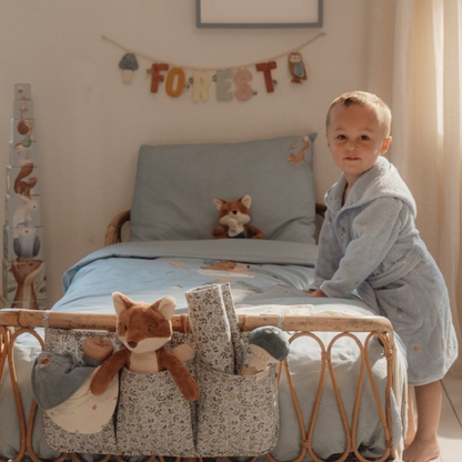 Little Dutch - Accappatoio con cappuccio - ricamato - Forest Friends