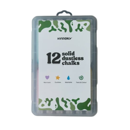 Scatola di gessetti ergonomici Kinderly, 12 pezzi