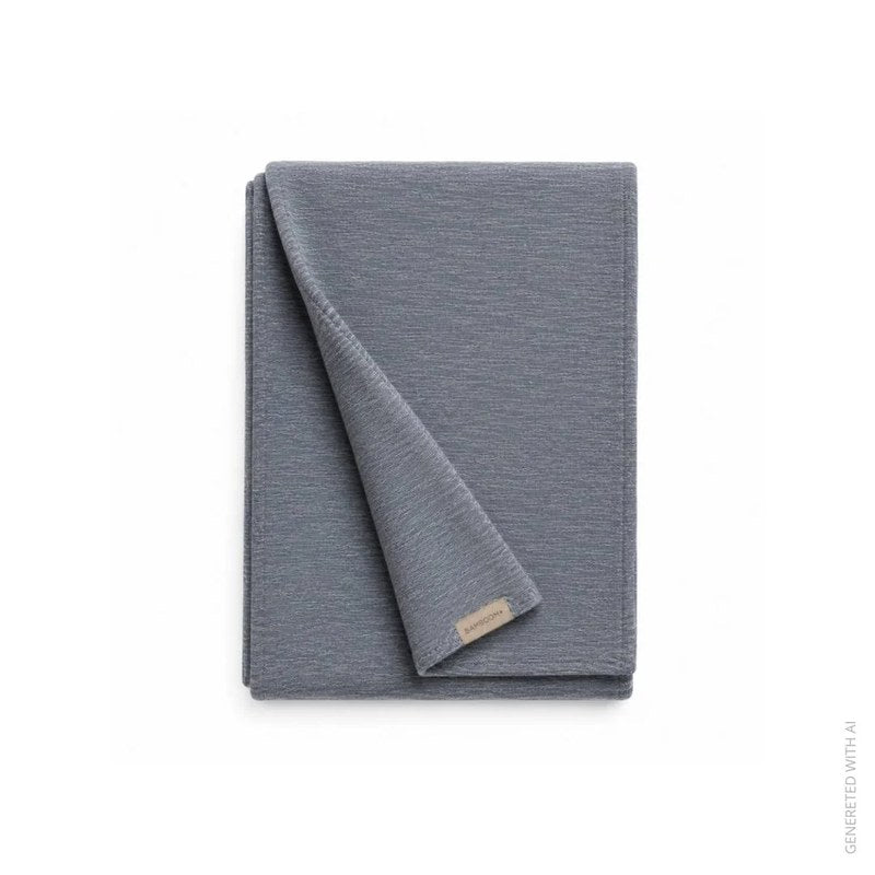Bamboom copertina neonato 75x100 cm melange blu