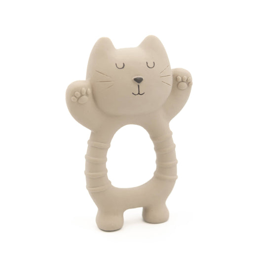 Gatto per la dentizione in gomma naturale Bamboom sabbia