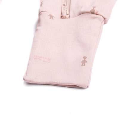 Bamboom - Pigiamino neonato con apertura davanti in viscosa di bambù - Fawn pink