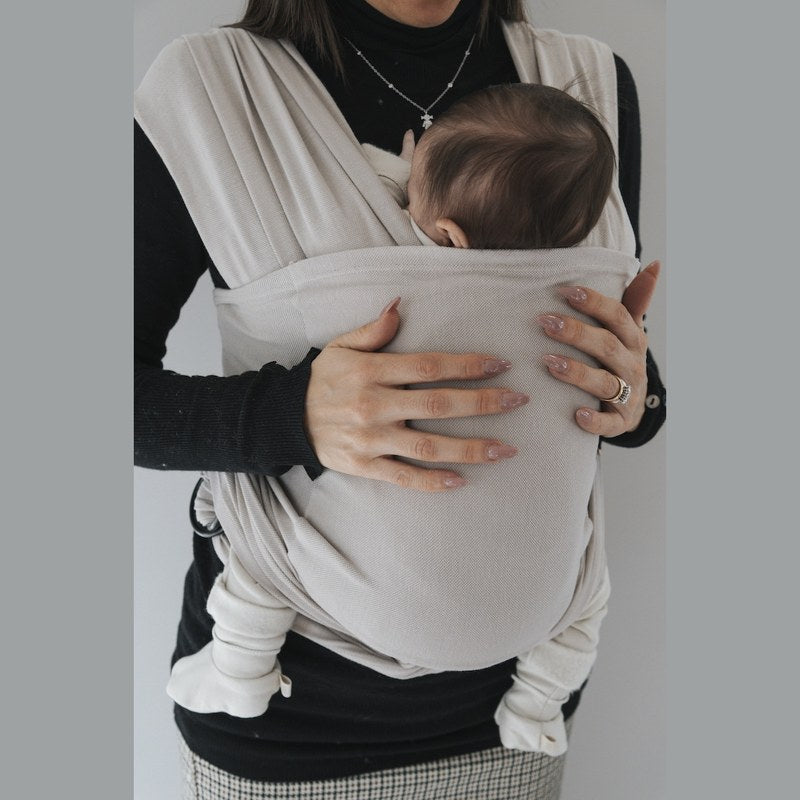 Bamboom Sling Easy fascia porta bebè beige - foto 4
