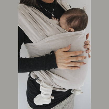 Bamboom Sling Easy fascia porta bebè beige - foto 5