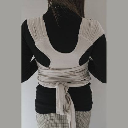 Bamboom Sling Easy fascia porta bebè beige - foto 6