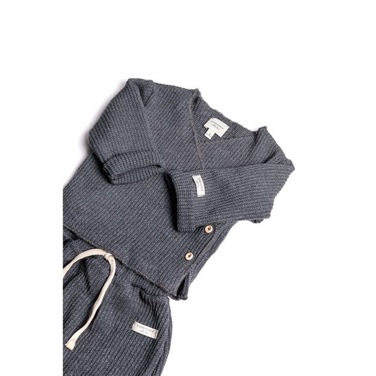 Bamboom twinset neonato con apertura incrociata blu - foto 2