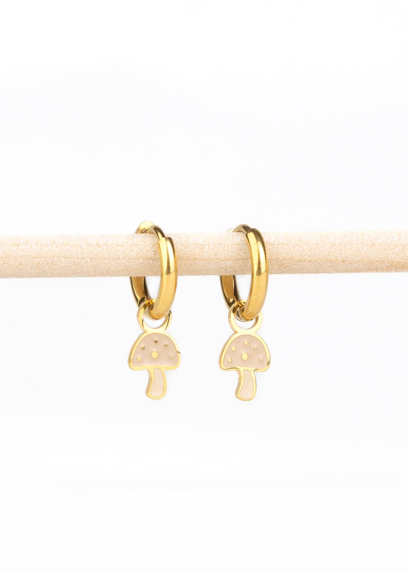 Mrs. Eartha - Essential Hoops - Orecchini a cerchio dorati: 12 mm