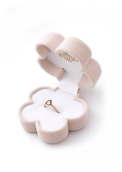 Mrs. Eartha - Anello Rotante - Cuore Bianco