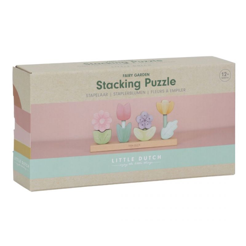 Little Dutch - Puzzle impilabile Fiori - Fairy Garden