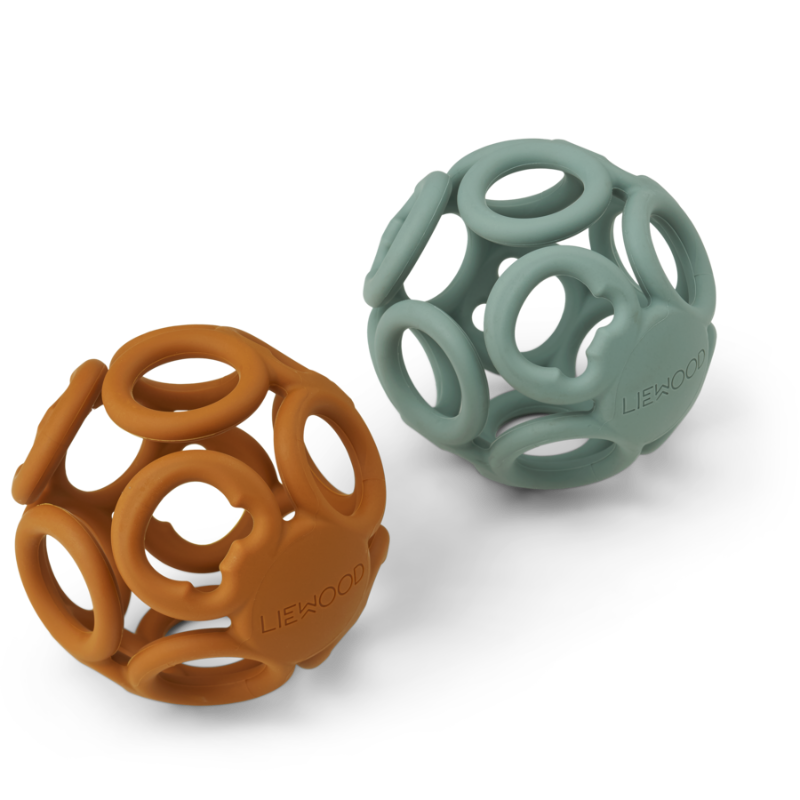 Liewood - Jasmin - Palla Dentizione in silicone per neonati - Senape Verde