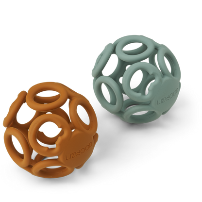 Liewood - Jasmin - Palla Dentizione in silicone per neonati - Senape Verde