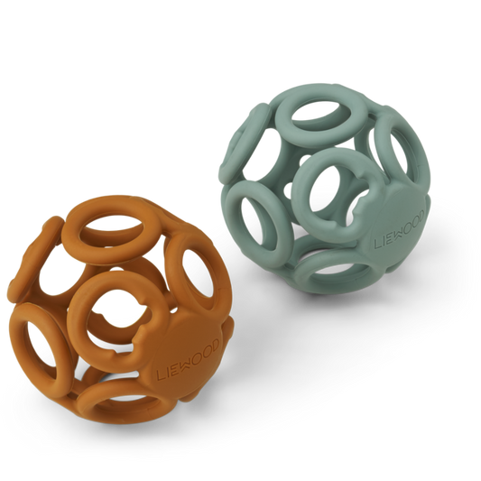 Liewood - Jasmin - Palla Dentizione in silicone per neonati - Senape Verde