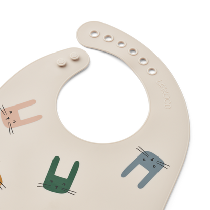Liewood - Tilda - Set 2 bavagli in silicone con tasca - Coniglietto