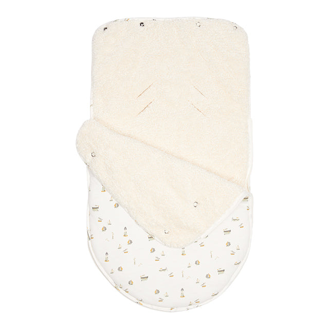 Little Dutch - Sacco invernale Footmuff - Seggiolino auto 0 e ovetto - Sailors Bay White